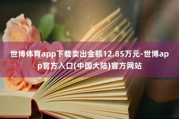 世博体育app下载卖出金额12.85万元-世博app官方入口(中国大陆)官方网站