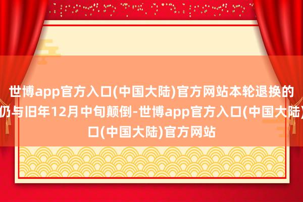 世博app官方入口(中国大陆)官方网站本轮退换的级别大体仍与旧年12月中旬颠倒-世博app官方入口(中国大陆)官方网站